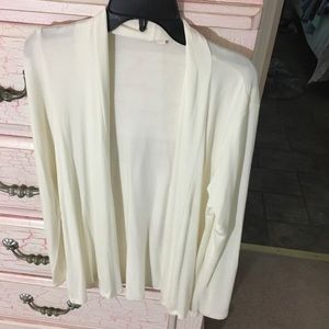 Off White Flowy Coat